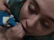 Cheating Native teen sucks daddy while her man is Out shopping for her  7/16