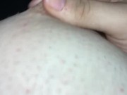 Big Tiddy Goth Plays With Her Tits