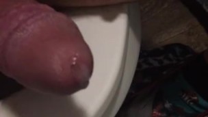 Unexpected quick cum when I jerked off on the toilet 