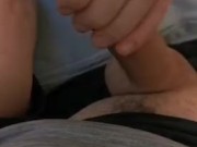 Teasing and playing with my boyfriends cock - hot wet precum 13/16