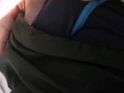 Teasing and playing with my boyfriends cock - hot wet precum 3/16