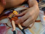 金髪ツインテール美少女JKフィギュアぶっかけ顔発射オナニー【スクールランブル沢近愛理】 - Screenshot 11 of 16 - HD