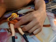 金髪ツインテール美少女JKフィギュアぶっかけ顔発射オナニー【スクールランブル沢近愛理】 - Screenshot 12 of 16 - Cum