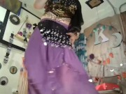 Worship arab goddess Belly Dancing StripTease, unveil her sacred temple as she dances &strips 4 you 1/16