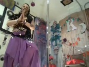 Worship arab goddess Belly Dancing StripTease, unveil her sacred temple as she dances &strips 4 you 4/16