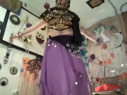 Worship arab goddess Belly Dancing StripTease, unveil her sacred temple as she dances &strips 4 you 5/16