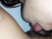 Впервые сняла от первого лица, как мне вылизывают небритую киску 12/16