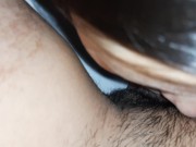 Впервые сняла от первого лица, как мне вылизывают небритую киску 3/16