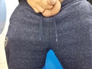 Big cock in public toilet piss