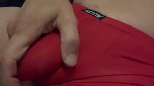 feeling my cock through my red boxers