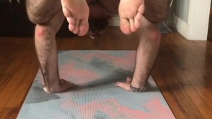 Naked morning stretches yoga 
