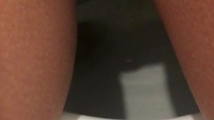Perfect body milf peeing after sex