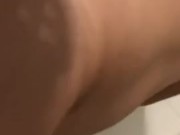 Round Ass Petite Brunette Soaking in the Tub