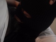 Stacy the Bandit School Girl fucks and takes cum shot on Mask 2/16