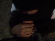 Stacy the Bandit School Girl fucks and takes cum shot on Mask 7/16