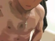 Cartoon male jack off