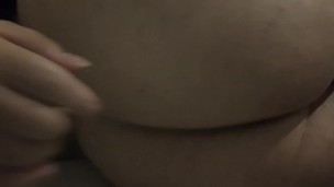 Emo pup fingers her tight asshole ~