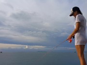 Public NO PANTIES # Fishing without panties among fishermen 2/16