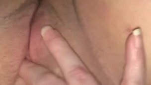 Playing with my fat pussy while daddy is away