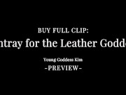 Ashtray for the Leather Goddess - Female Domination Preview - Young Goddess Kim