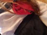 Nerdy Sailor Faery Humping your Pissy Black Velvet Pillows 14/16