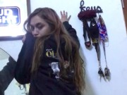 Beautiful Native American ex with pouty lips shows off a little 12/16