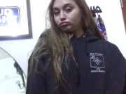 Beautiful Native American ex with pouty lips shows off a little 9/16