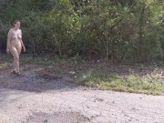 Getting naked on the side of the road