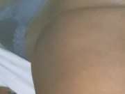 Enjoying the UPSKIRT View Helping Her on a LADDER - Thick Booty and PUSSY Slip POV 8/16