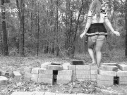 Spooky Halloween Outdoor Pussy Play 16/16