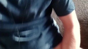 Young Stud playing with his hung soft cock on a boring lazy Sunday