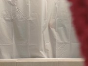 Nude Hotwife having a shower 7/16