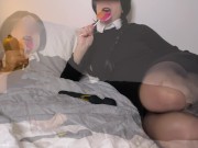 Slutty Wednesday Addams gets fucked hard for Halloween 1/16