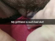 My cheating college girlfriend brought home a creampie from some stranger again [Cuckold. Snapchat]