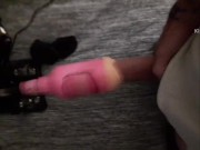 J Swiift using a fucking machine to suck his cock.