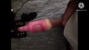 J Swiift using a fucking machine to suck his cock.