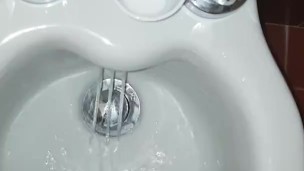 Washing my hairy dick after a good handjob