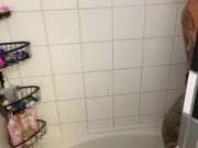 Full Body Shower Shave.. Petite Brunette, Hairy Pussy, Hairy Legs, Hairy Armpits 4/16