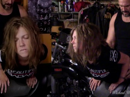 "Please cum in my ass" Biker Babe Lets Me Fuck Her Perfect Ass Bent Over My Motorcycle PAINAL