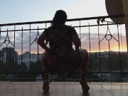 Up Dress NO PANTIES # Enjoy the City View SUN SET 15/16