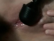 HOT preggo Milf masterbates to orgasm