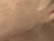 Me in shower jerking off. Like lots to see the cum in next shower video