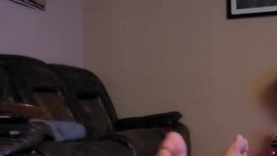 My size 11 feet while gaming