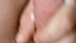 Jerking off hard big dick