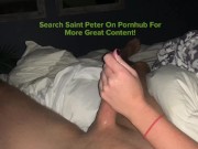 Bambi Bold Jerks Saint Peters Cock Plays With His Ass Until He Fucks And Cums On Her Asshole! 4/16