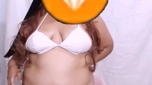 Nun oiled dancing masturbation