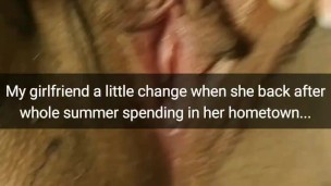 My girlfriend has changed after her 3 month vacation ... I wonder what happened? [Cuckold.Snapchat]