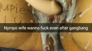 Your cum-addict wife wanna more fuck even after gangbang [Cuckold. Roleplay. Snapchat]