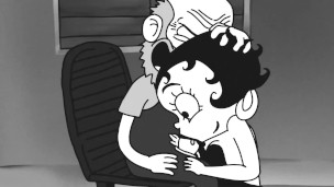 Betty Boop deepthroat old man