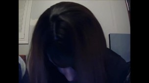 Tight Playmate Pt2! Playing around and pulling on Playmate mask